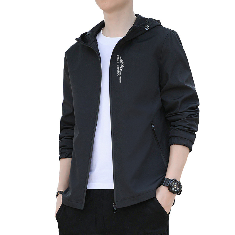 Men's Jacket Designer Hoodie Jacket Tracksuit Men Polo Veste Coat Thin Spring Autumn New Korean Style Slim Fit Youth Hooded Versatile Casual Tren