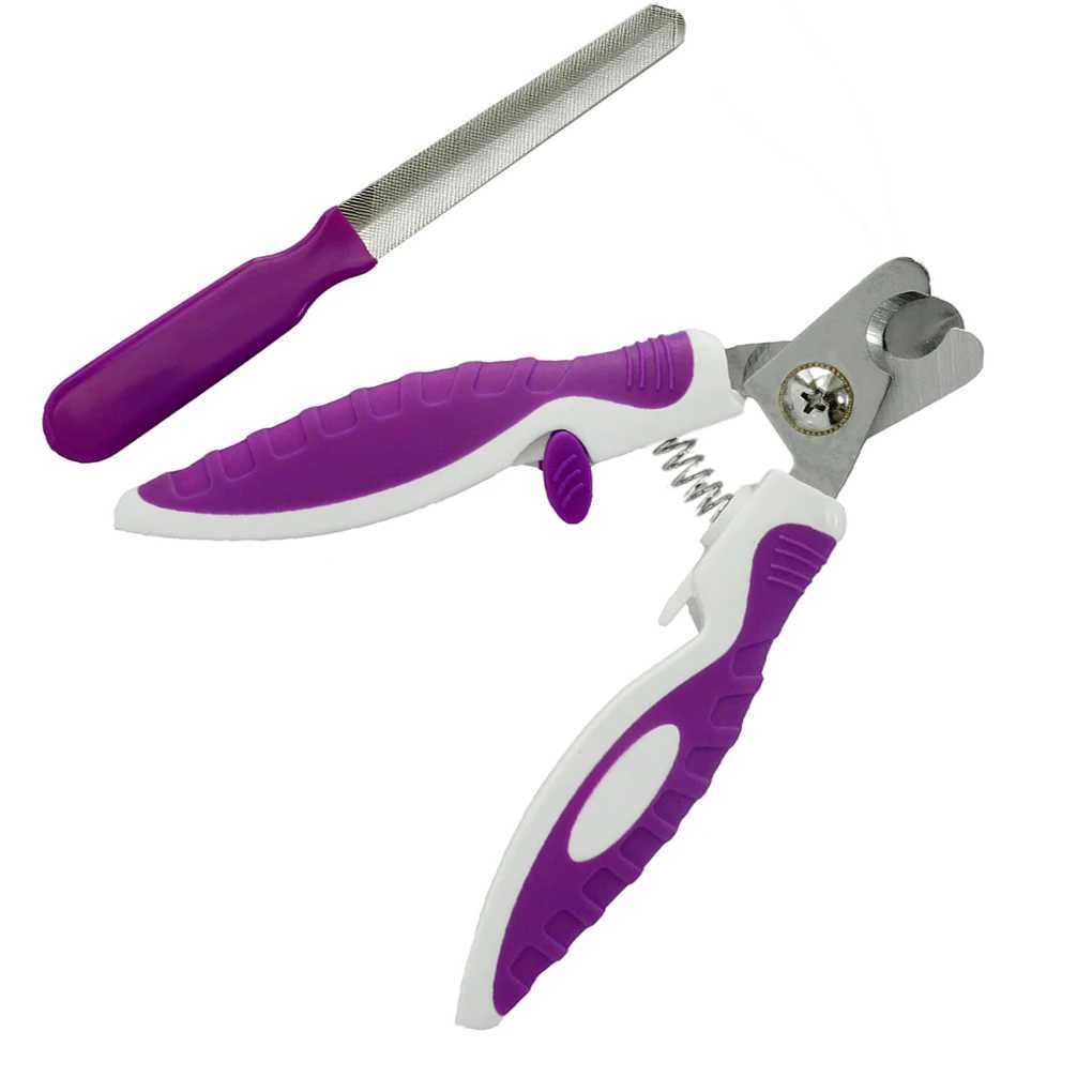 Pets ABS Stainless Steel Nail Clippers Scissors Files Dogs Cats Claw Trimmer Cutter Grooming Tools Set Z20251024