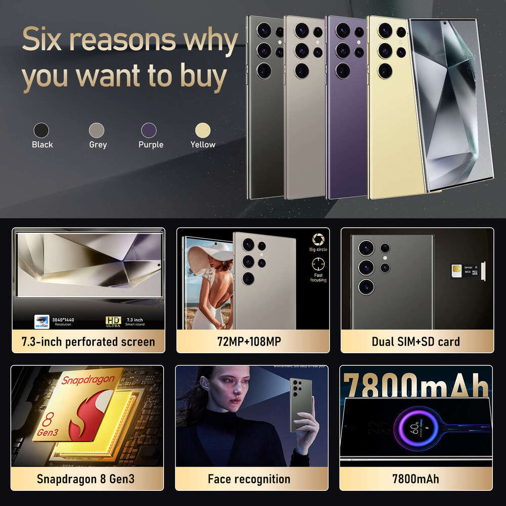 Compatible With S Ultra Protective Case Phone Inch Full Network Built In Pen Fast Charging Smartphone