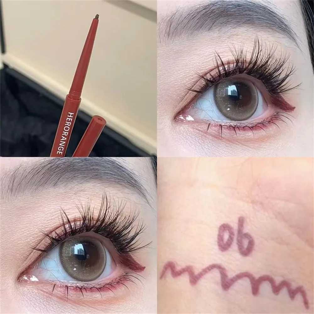 12Colors Ultra Fine Eyerelinr Gel Pen Waterproof Matte Brighten Lying Silkworm Pencil Quick Drying Pink Brown Eye Shadow MakeupL251024