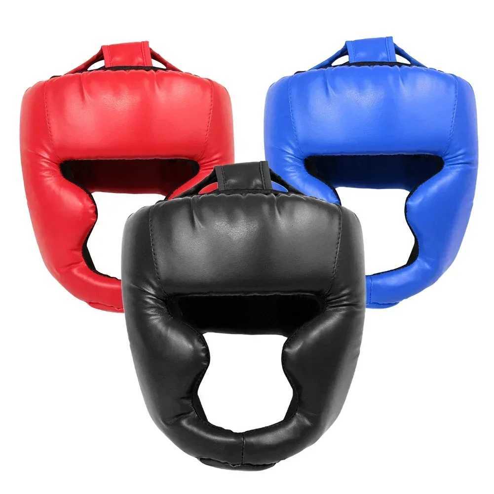Fullcovered Pu Boxing Helmet Kids Adults Muay Thai Training Sparring Boxing Headgear Gym Equipment Taekwondo Head Guard Y251023