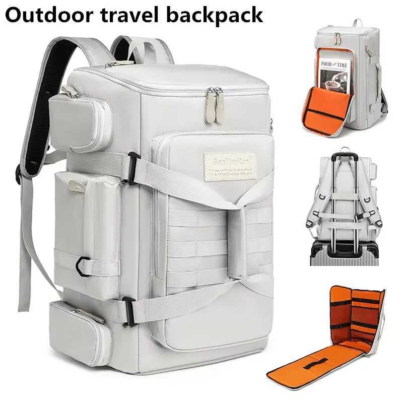 Large capacity fitness bag travel backpack dry wet separation shoulder bag outdoor sports fishing yoga training bag J251024