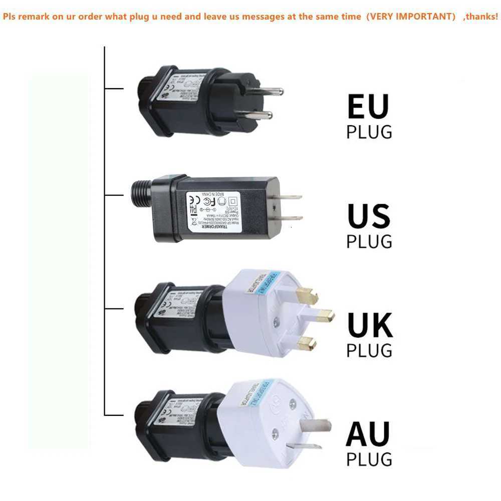 LED String Fairy Cluster Lights Green Wire Christmas Tree Lights Outdoor Garland New Year Street Home Party Wedding Decor Lamps Z251024