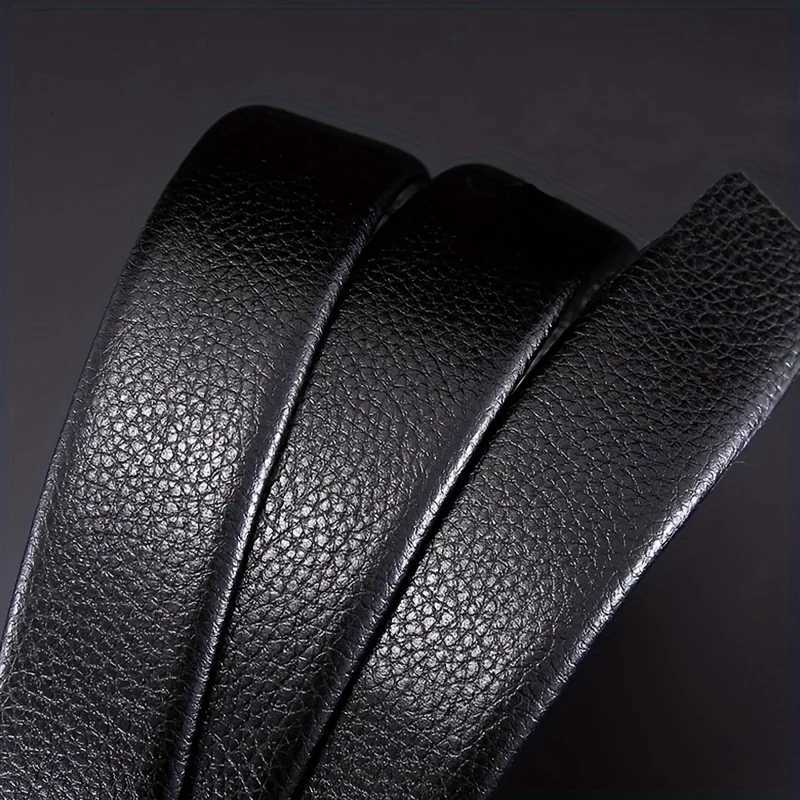 Mens automatic buckle belt rotating buckle head belt formal casual versatile wear highquality material luxury mens belt W251024