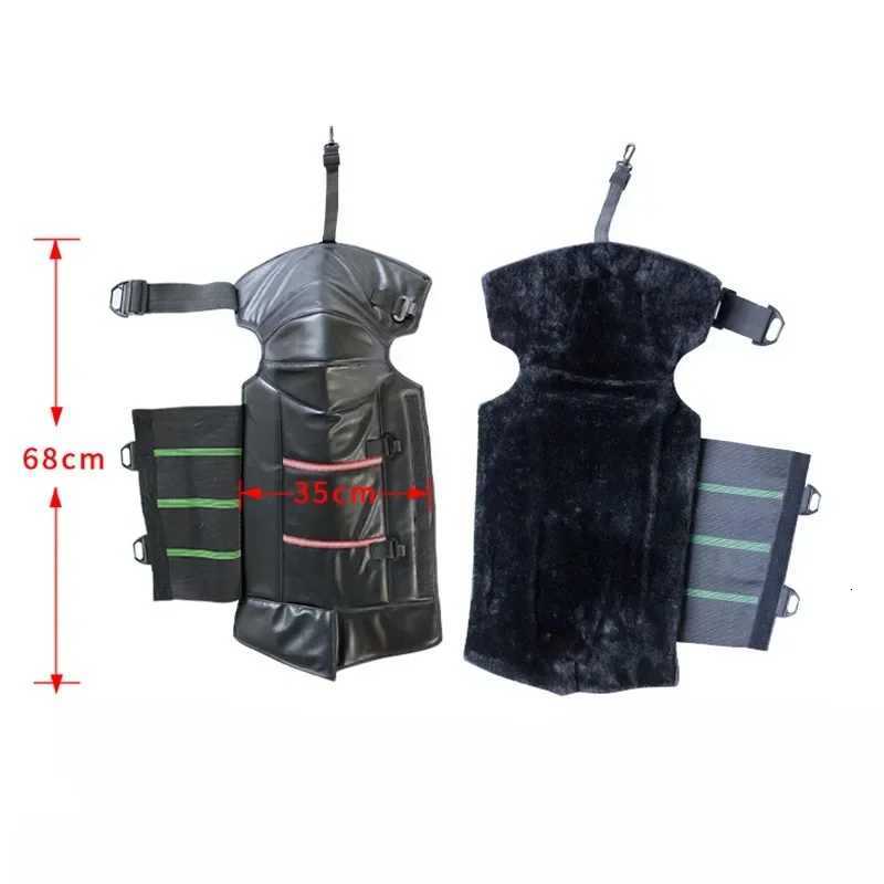 Motorcycle Warm Kneepad Legs Motorbike Riding Windproof Winter PU Leather Waterproof Scooter Protective Knee PadsW251024