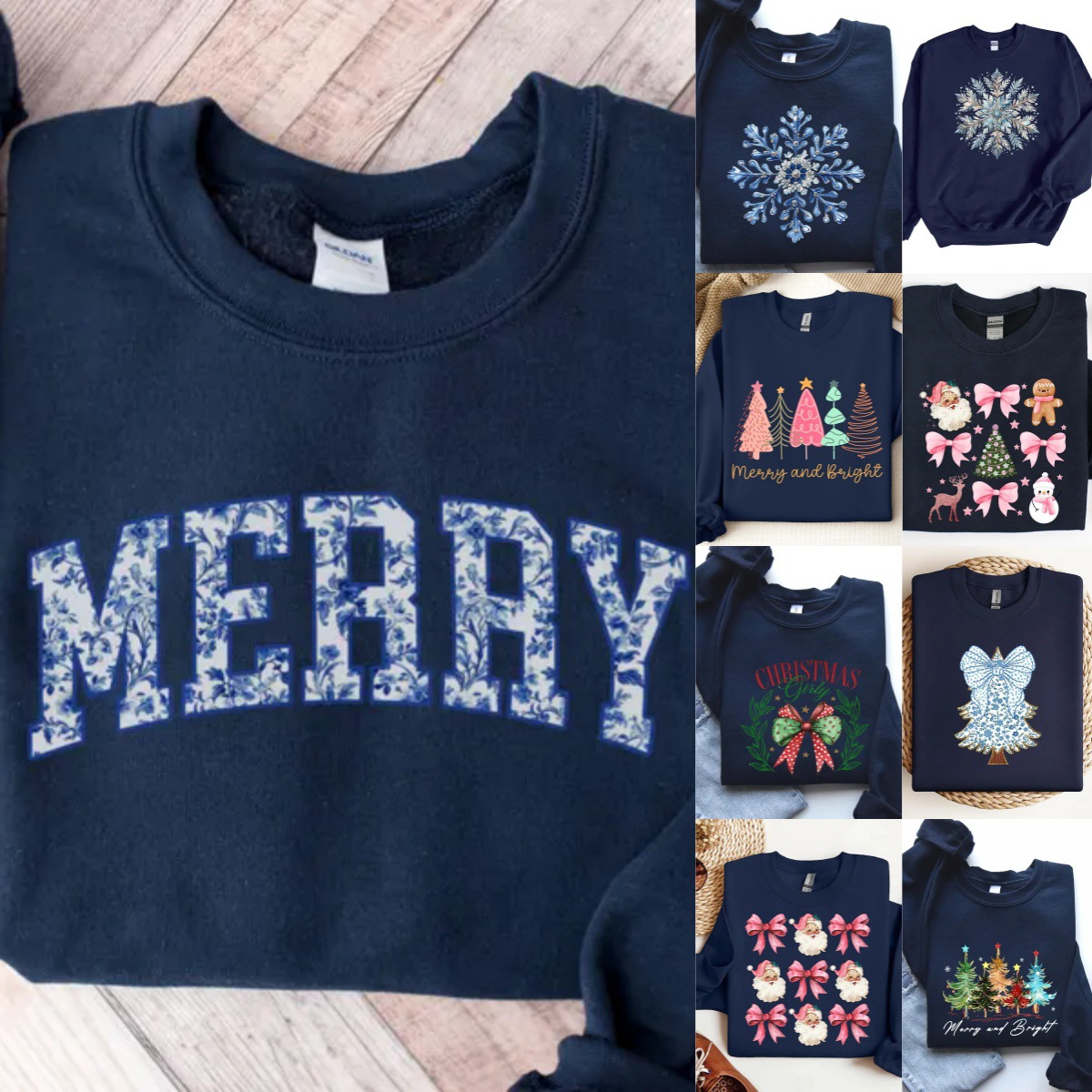 Tailored Female Xmas Outfit Cozy Long Sleeves Apparel Showcasing Jolly Old St Nick