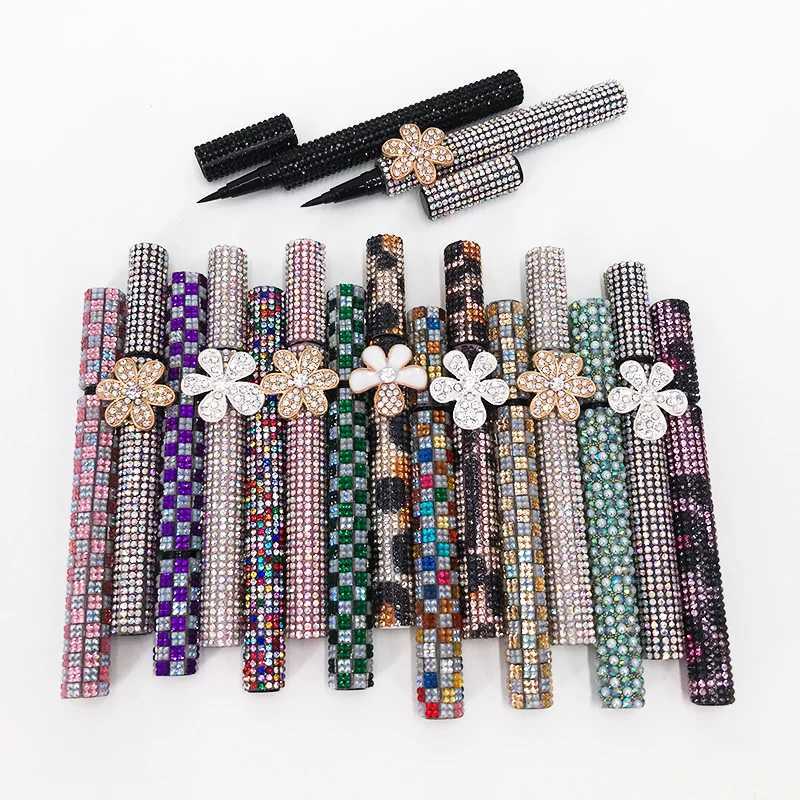 Super Sticky Eyeliner Glue Pen Diamond Flower Black Self Adhesive Eye Liner Glue Long LastingL251024