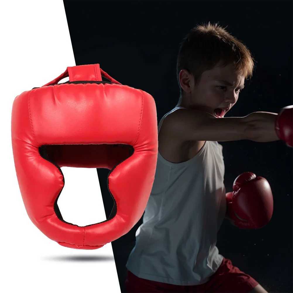 FullCovered Thickened Boxing Helmet Karate Muay Thai Training Head Protector Training Sparring Safety Head Guard for Adult Kids Y251023