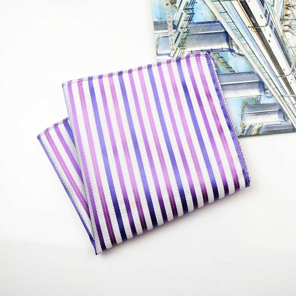 New Dot Striped Pocket Square For Men cm Formal Handkerchief Towel Gro Wedding Suit Cravat Hanky Host Chest Small Scarf Y251024