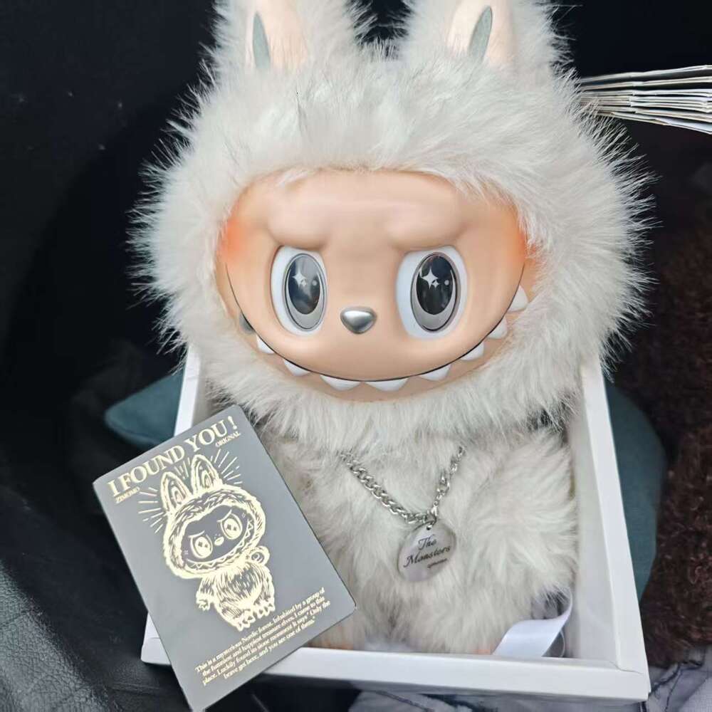 Labubu Zimomo Cute Monster Poseable 38Cm Large Doll Anime Collectible Toy Gift Aron Toy Plush Glue Doll Pendant Gift In Stock