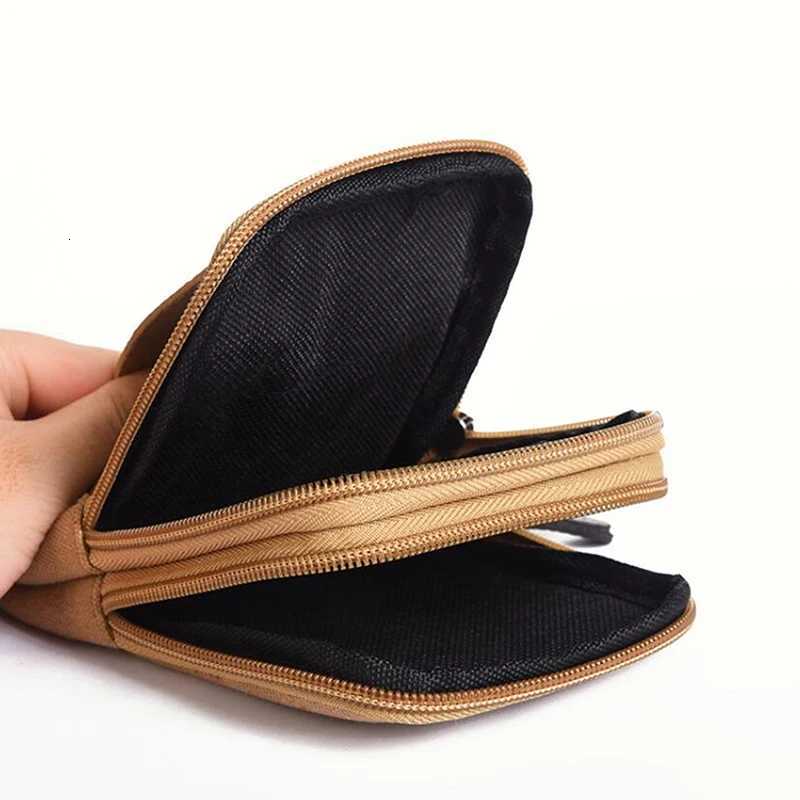 Casual Male Zipper Men Waist Bags Small Solid Color Card Holder 4 Inch Phone Packs Belt Fanny Purse 2023 NewL251024