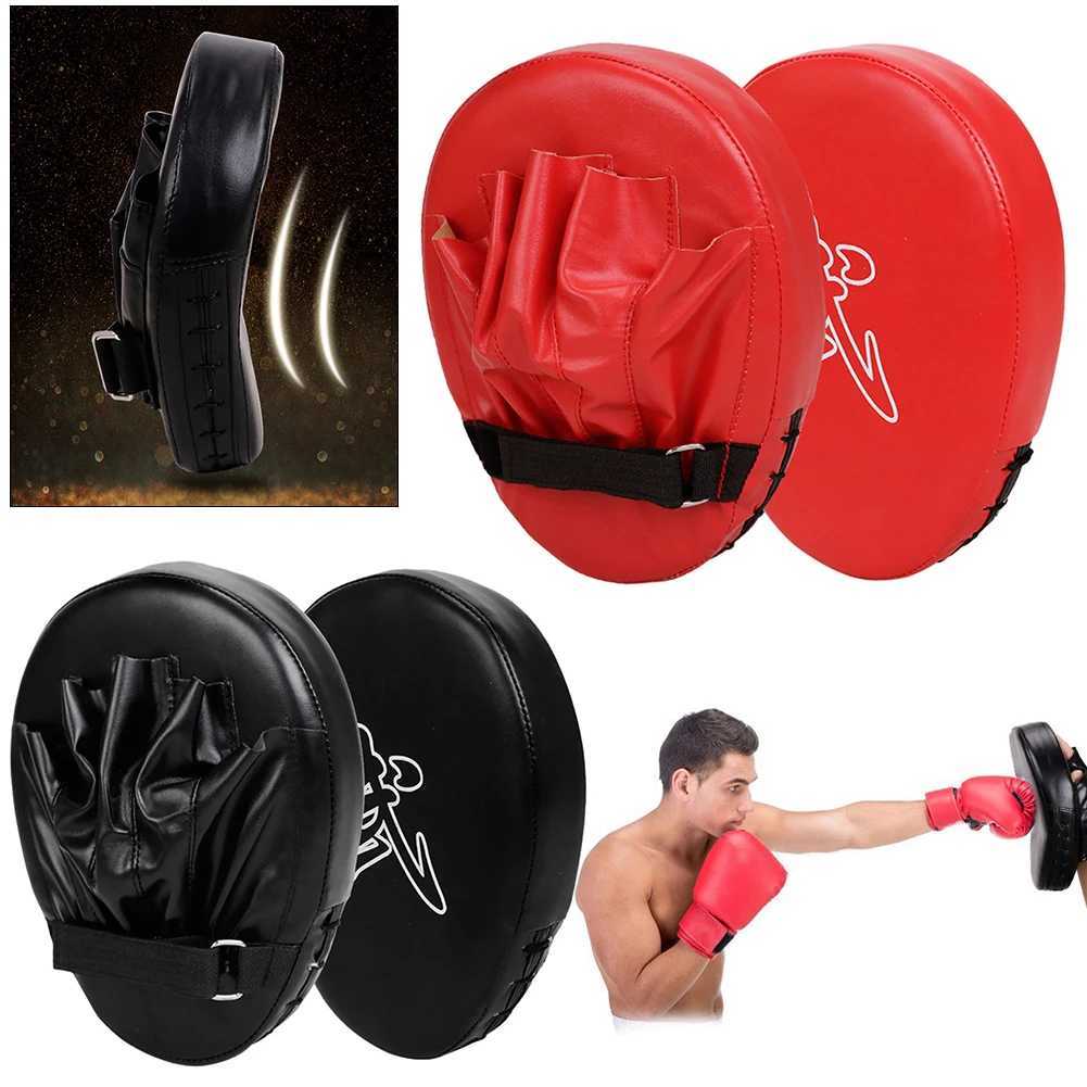 Boxing Hand Target 5Finger Hand Targets Wear Resistant Punching Mitts Boxing PU Leather Focus Boxing Pads Muay Thai Supplies Y251023