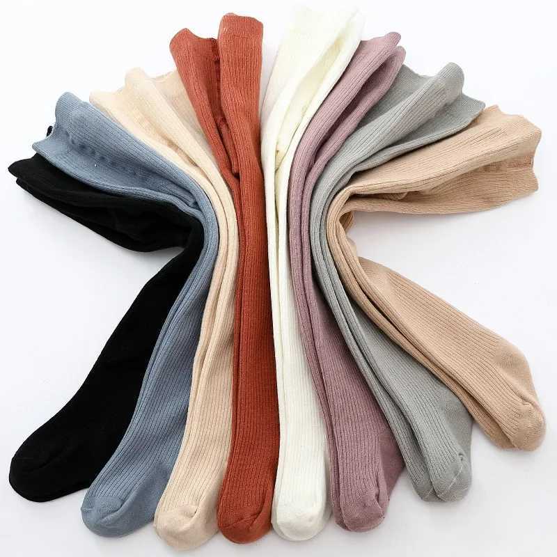 06Y Winter Infant Baby Girls Fleece Lining Stripes Leggings Plus Thick Warmth Cotton Tights Toddler Kids Keep Warm PantyhoseT251024