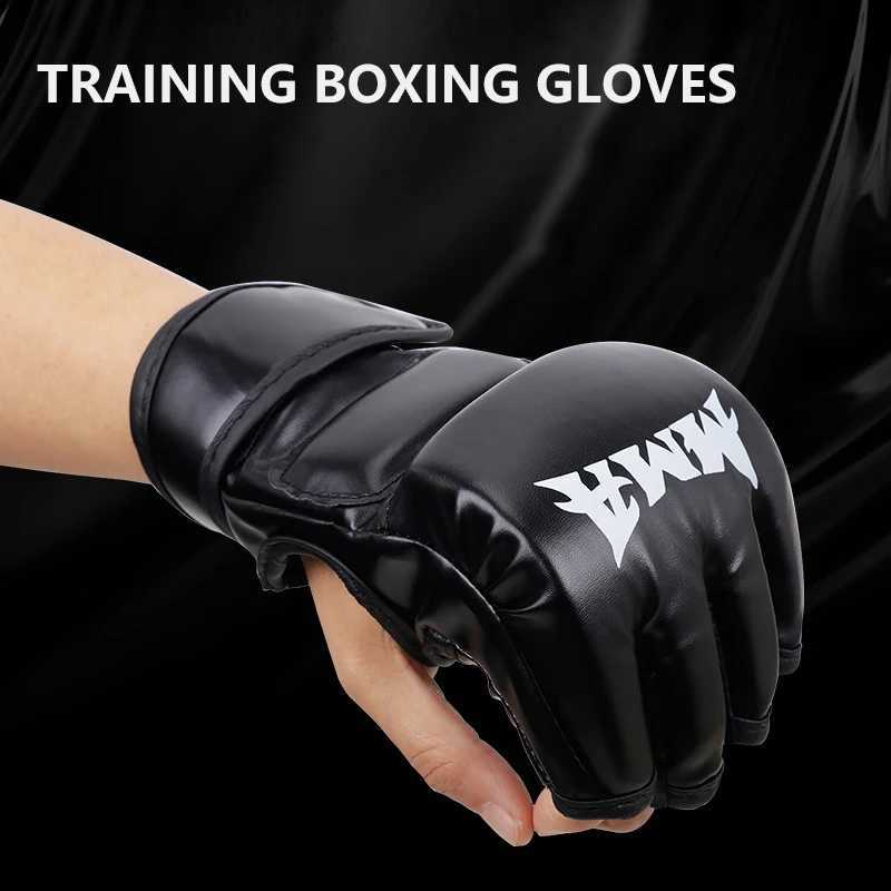 Professional Training Gloves Boxing Taekwondo Free Combat Protective Gloves PU Hand Protection Boxing Wraps Y251023