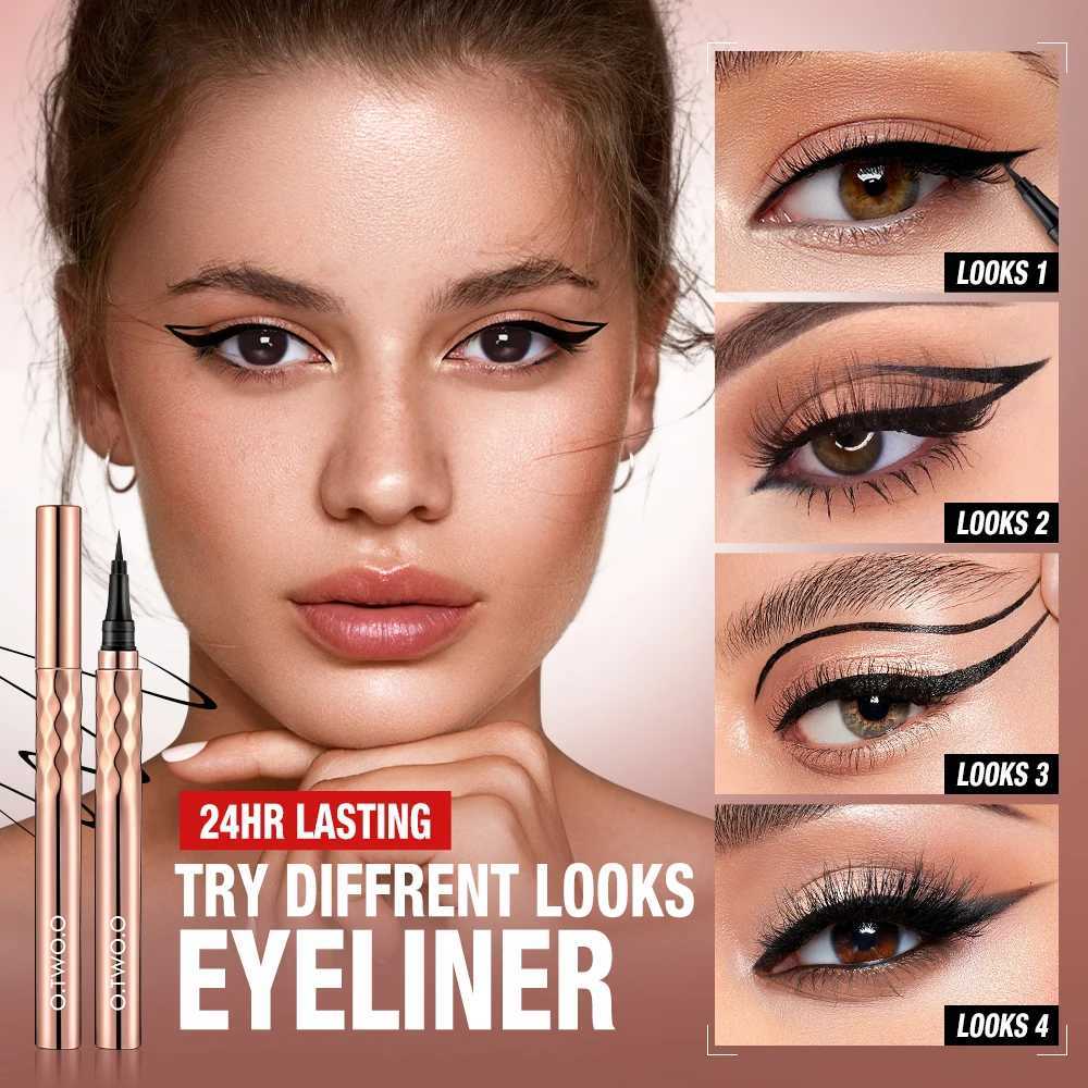OTWOO Eyeliner Pencil Liquid Eye Liner Waterproof Smudge Proof Quick Drying 12 Hour Wear Ultra Fine Black Eyeliner for ArrowsL251024