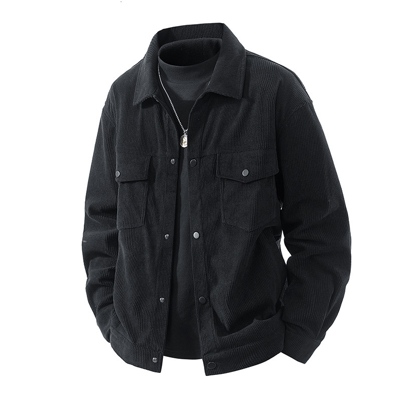 Extra Large Men's Jacket For Autumn And Winter, Loose Fit, Plus Size Baseball Jacket, Corduroy Designer Hoodie Jacket Tracksuit Men Polo Veste Co