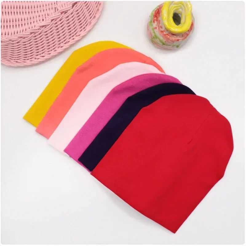03 Years Old Solid Children Knitted Hat Newborn Baby Winter Cotton Warm Cap Spring Autumn Toddler Beanie Boy Girl HatsL251024
