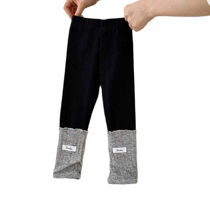 Girls Sweet Autumn New Childrens Korean Style Allmatching Western Style Splicing Bottoming Casual PantsT251024