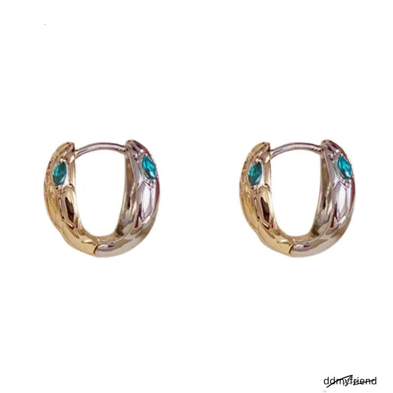 Fashion Snake Earrings: Unique Gold And Sier Color-Block Design, Lightweight High-Quality Jewelry Ddmyfriend