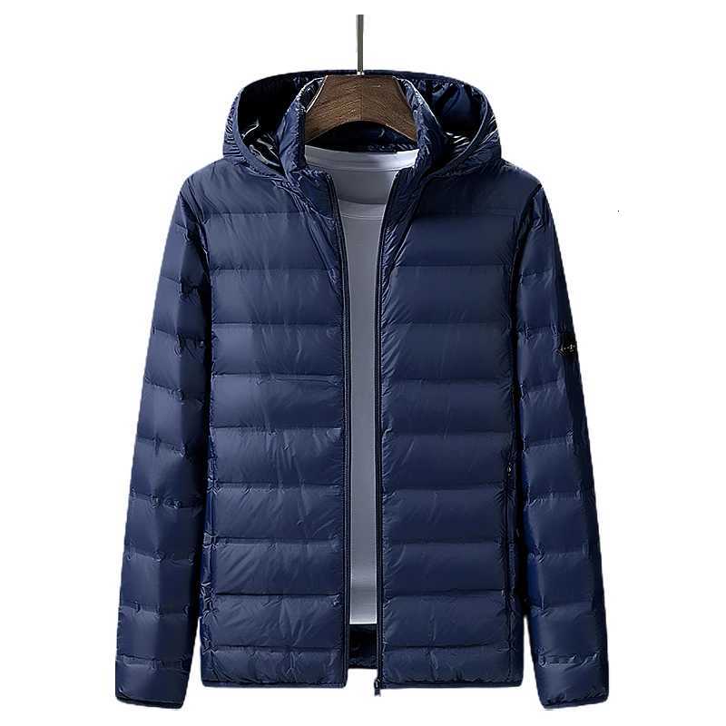 Men White Duck Down Jacket Winter Warm Hooded Windproof Puffer Jacket Detachable Hat Lightweight Casual High Quality Coat Male Z251024