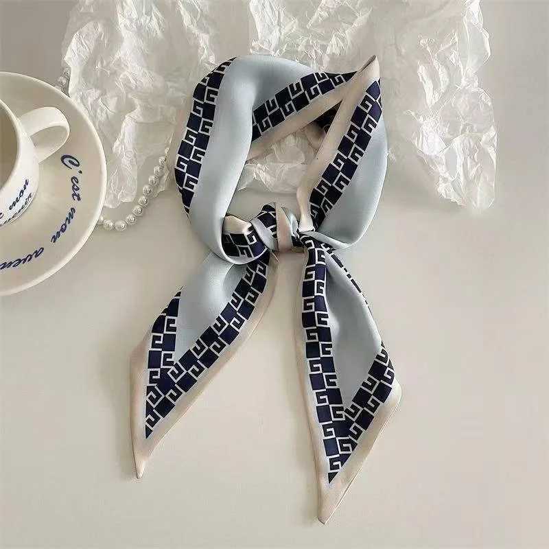Set Series Silk Satin Scarf Wen Cloth Hair Bands dr Accories La Scarves Ribbon Neck Ties for Bag Handle4pcs Y251024
