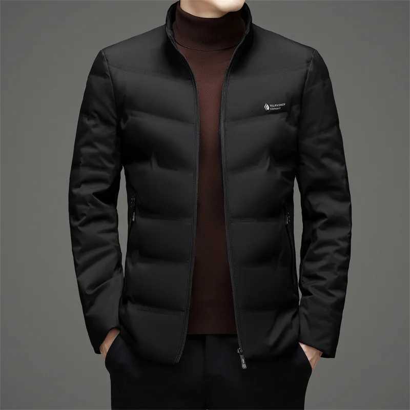 Lightweight 80 White Duck Down Coat for Men Stand Collar Winter Down Jacket Men Korea Slim Fit Puffer Jacket outerwear JK011 Z251024