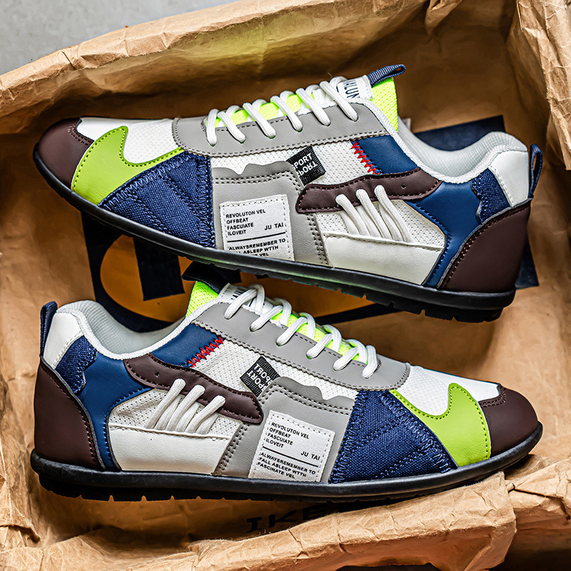 Free Shipping with box Big Size Casual Shoes Pu Leather Fashion design Sneakers for Men