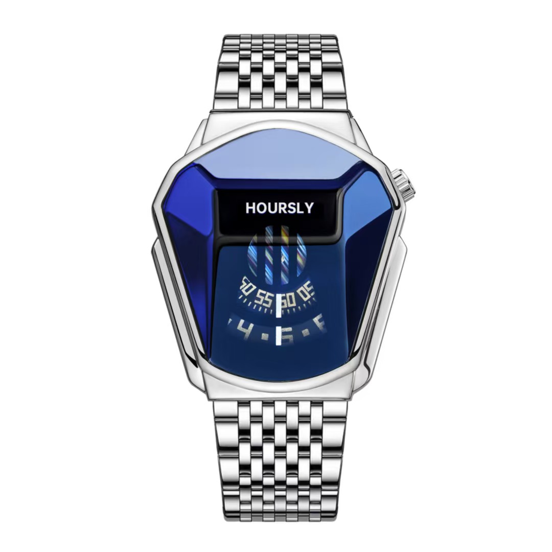 Stylish Mens Alloy Timepiece: Waterproof Quartz Designer Wristwatch