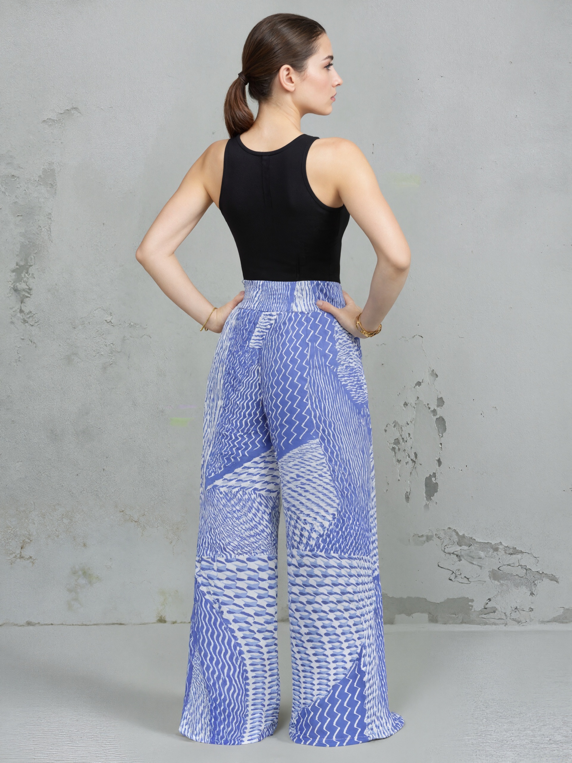 Chic Retro Style Plus Size Cotton Blend Jeggings Available in Various Hues--CF41391