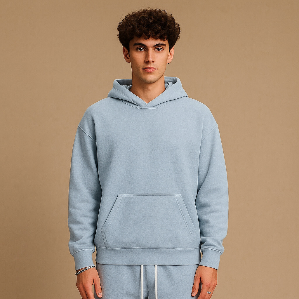 330g French Terry Pure Cotton Oversized Drop Shoulder Men's Designer Hoodie Jacket Tracksuit Men Polo Veste Coat Hoodie Blank Custom Oversize Hoo