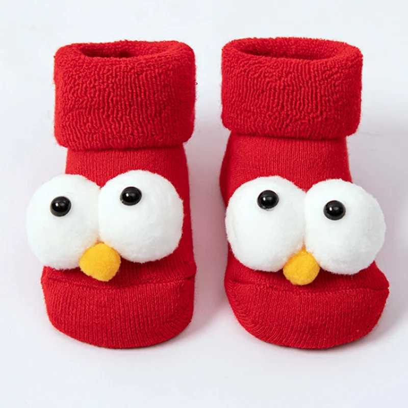 2021 New winter cartoon big eyes baby socks floor nonslip toddler baby foot socks J251024