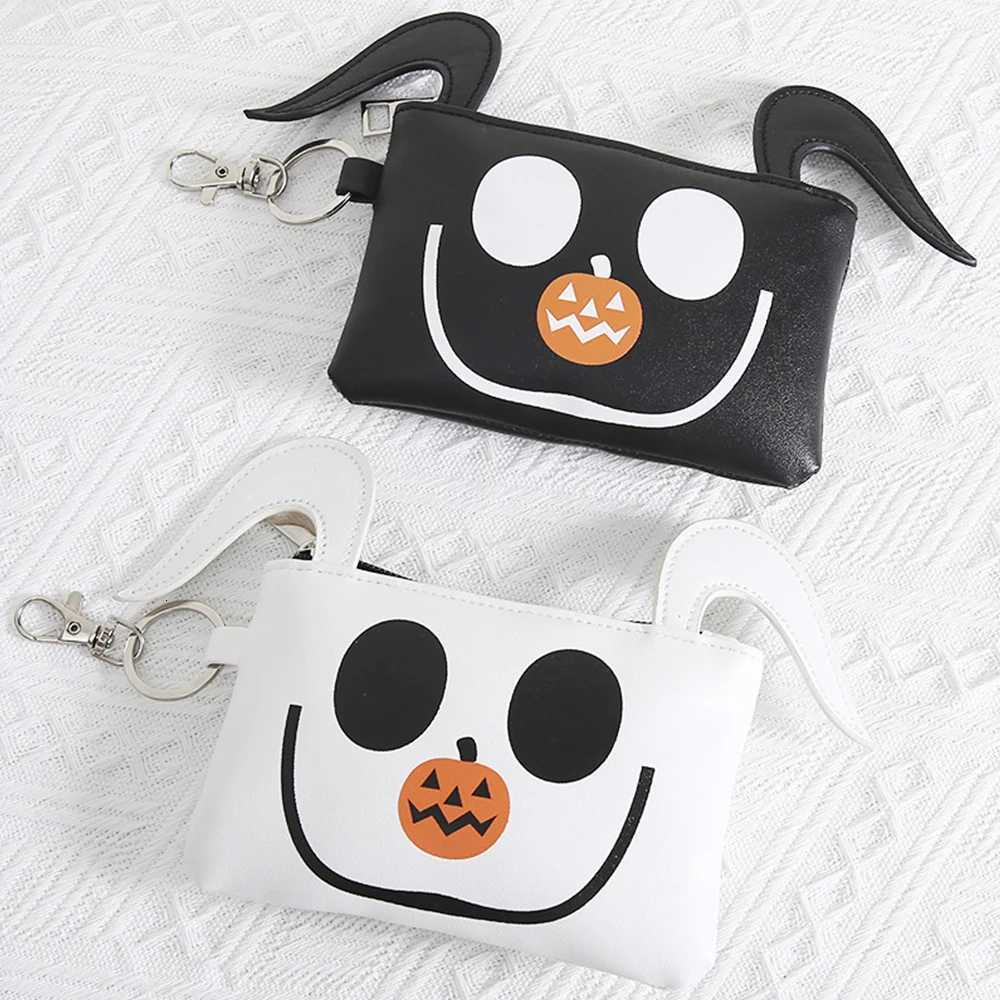 Cartoon Cute Womens Card Bag Keychain Halloween Purse Unisex Protable Wallet Funny Smiling Lovely Devil Ghost Bag Coin Bag Z251023