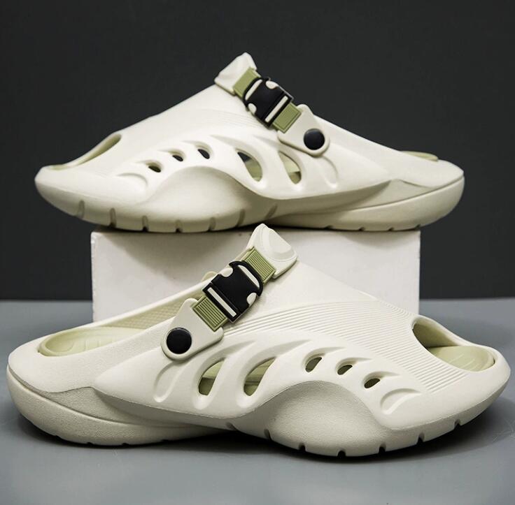 Summer sports slippers anti slip and shock-absorbing hole shoes outdoor leisure vacation soft soled lightweight sandals Z 10.21-4