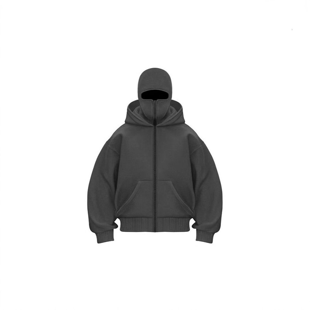 Cross-border Spring And Autumn New Unique Design Designer Hoodie Jacket Tracksuit Men Polo Veste Coat Double-layer Hooded Zipper Sweatshirt Loose Stre