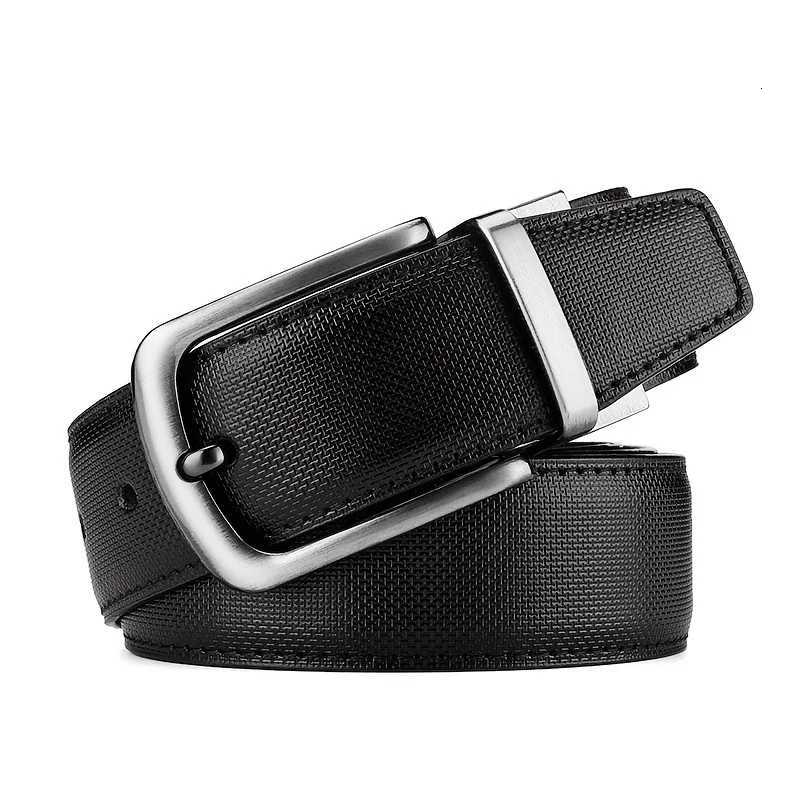 MenS Casual Business Alloy Buckle Belt DoubleSided Wearable MenS Belt HighEnd Trendy Belt Gift For Boyfriend And Dad W251024