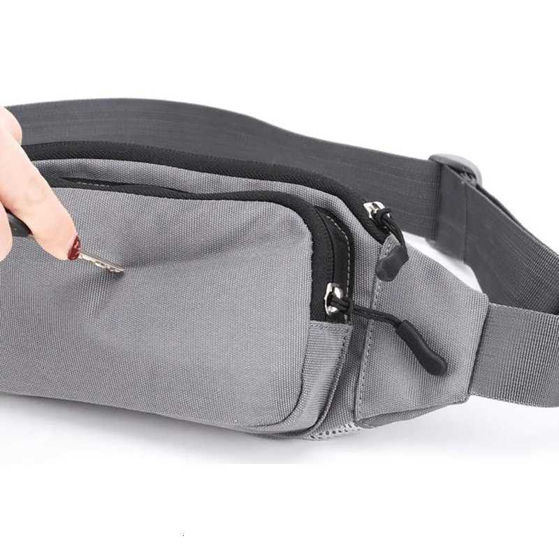 Nylon Waterproof Fanny Waist Bag Pack For Men Women Belt Pouch Male Belly Banana Ladies Bum Hip Kangaroo Sports Running WaistbagL251024