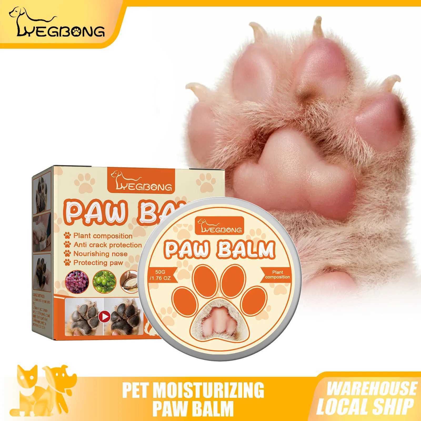 50g Cat Dog Paw Care Cream Pet Crack Feet Repair Nose Protector Natural Moisturizing Cat Dog Paw Protective Winter Care Supplies Z20251024