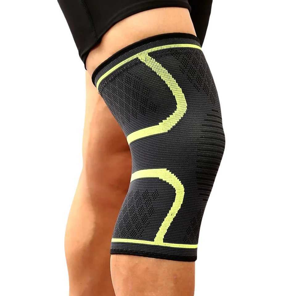 1PCS Elastic Nylon Sport Compression Knee Pad Sleeve for Fitness Running Cycling Basketball Knee Support BracesW251024