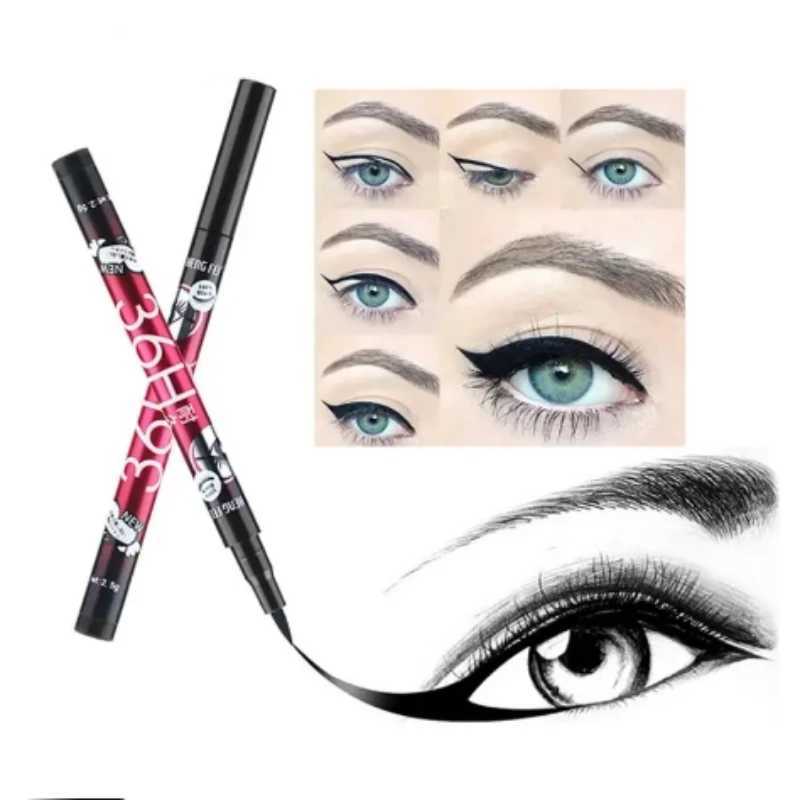 Black Liquid Eyeliner Make Up Waterproof Eyeliner Pencil 36H LongLasting Liquid Eye Liner Pen QuickDry No Blooming Makeup ToolL251024