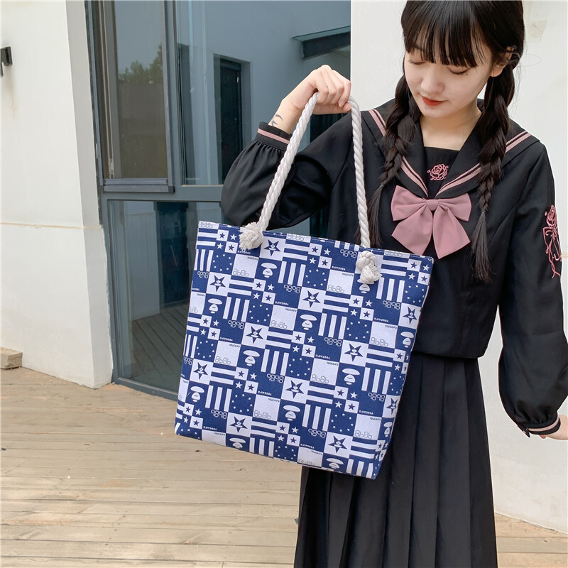 2025 New Designer Fashion Double sided Pattern Bohemian Style Casual Shoulder Bag for Women
