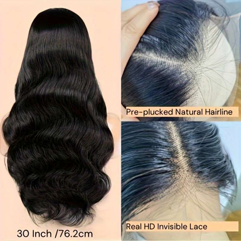 TIMOPOL Pre Plucked 200 Density HD Wigs For Women Glueless Human Hair 13x4 Lace Front Wig