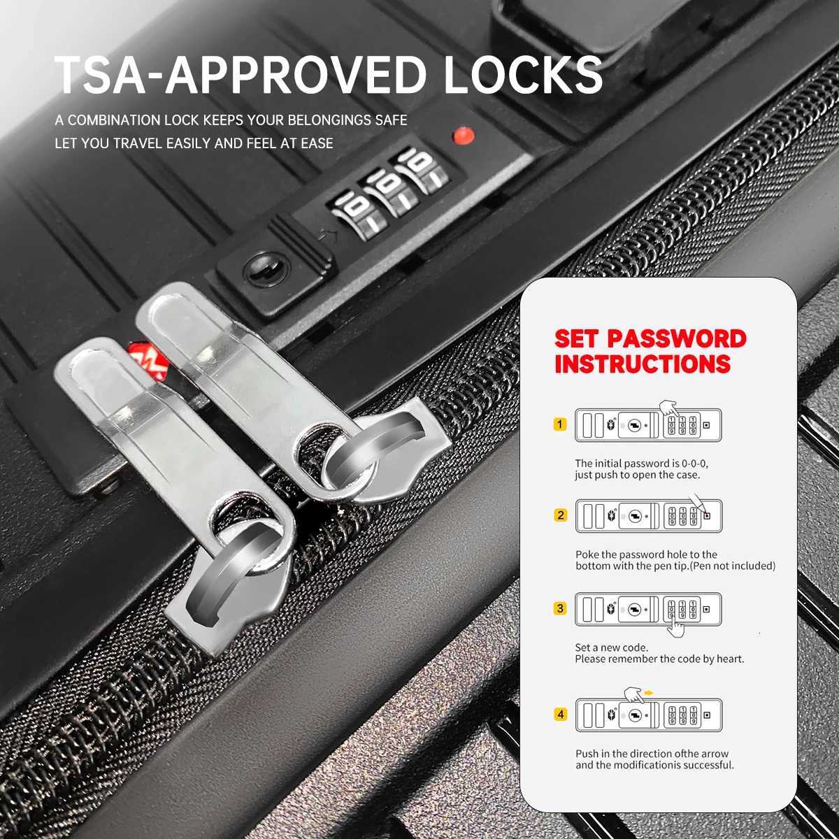 Multifunctional LargeCapacity Cute Trolley Suitcase Silent Universal Wheel Suitcase Student Suitcase Packaging BagW251024
