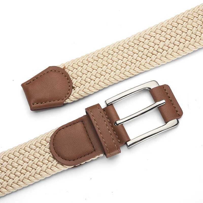 Fashion Retro Mens Pin Buckle Elastic Belt Simple Versatile Sports Belt Trendy Mens Clothing Accessories Wholesale W251024