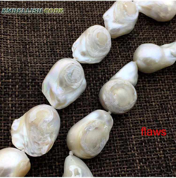 Selling Well White Color Large Size Tissue Nucleated Flame Ball Shape Baroque Pearl Necklace Freshwater 100 Natural Pearls 251016