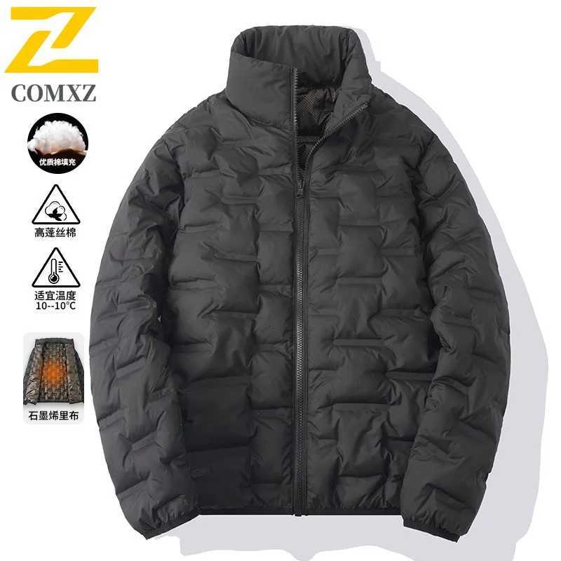 COMXZ Warm Padded Jacket Men 2025 New Winter Cold Proof Windproof Lightweight Handsome Bread Jacket Trendy Cotton Padded Jacket Z251024