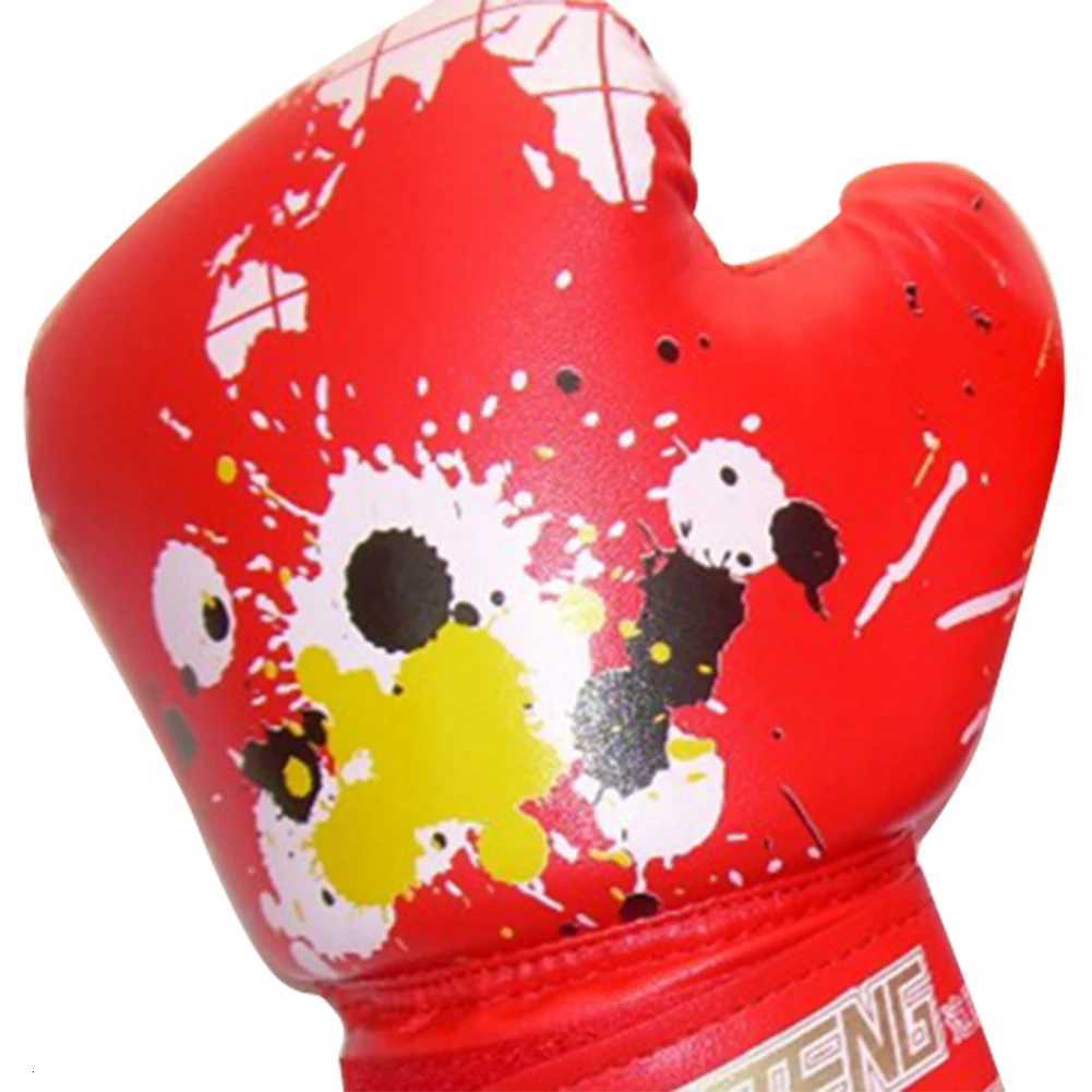 1 Pair Fight MMA Sanda Gloves Workout Exercise Training PU Leather Sponge Martial Arts Boxing Gloves Sports Protection Equipment Y251023