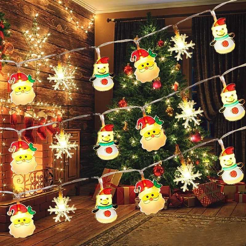 Christmas tree LED string lights 15meter 10LED Christmas hanging lights fairy lights garlands atmosphere decoration 2025 C251024