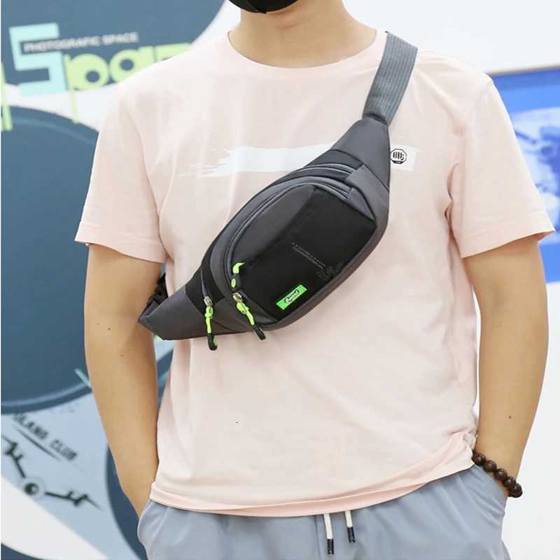 Travel Waist Bag Zipper Outdoor Sports Shoulder Bag Mens and Womens Waterproof Fashion Largecapacity AdjustableL251024