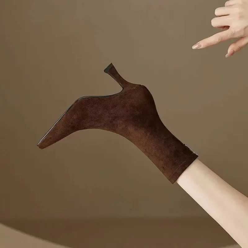Women Stretch Ankle Boots Sexy Pointed Toe Short Botas Shoes Fashion Partys Stiletto High Heel Socks Botas De Mujer 2024 W251024