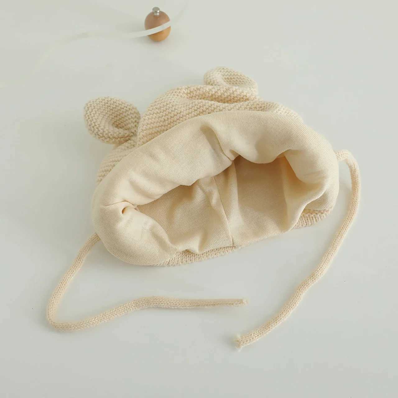 Winter Thicken Warm Baby Hat With Ears Cute Cartoon Bear Baby Boys Girls Cap Beanies Soft Infant Toddler Kids HatL251024